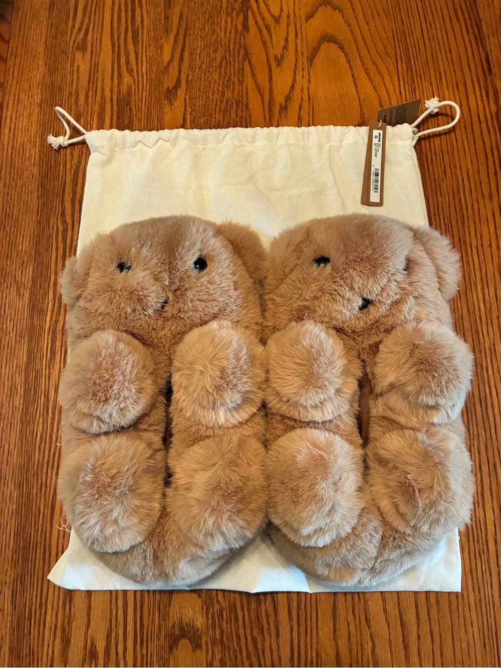 SKIMS Teddy Bear Slippers